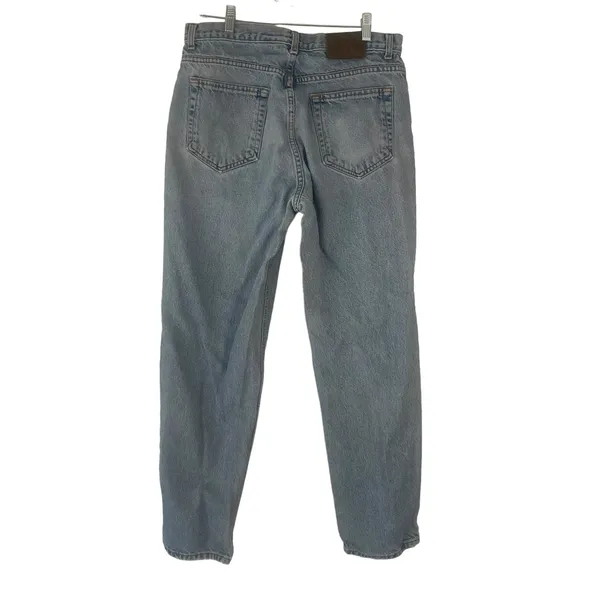 CK Calvin Klein Vintage 90s‎ Women's Plus Size 34 Baggy Light Wash Mom Jeans - Image 5