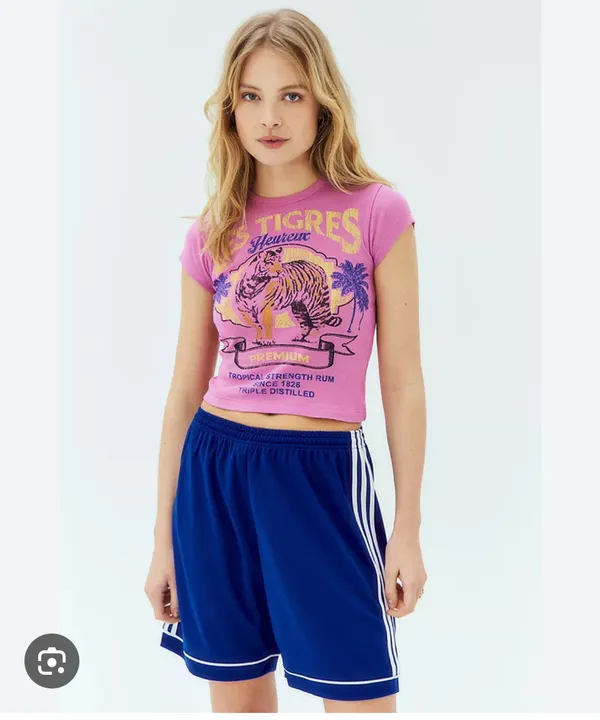 Urban Outfitters OU Pink Les Tigres Baby T-Shirt - Image 3
