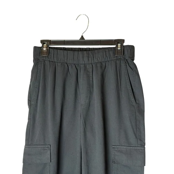 Gap Cargo Pants Women Small Black Elastic Waist Broken Twill Utility Streetwear - Image 8