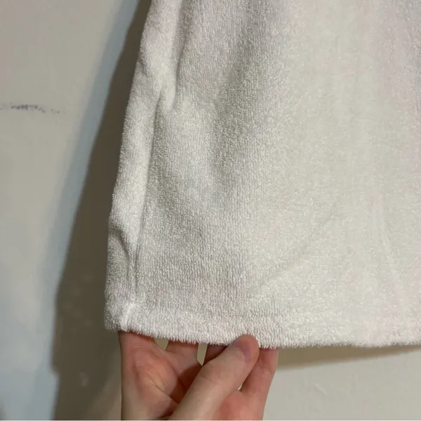 Abercrombie & Fitch White Terry Cloth Towel Mini Dress Size Small - Image 2
