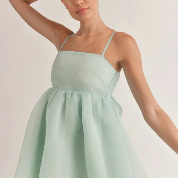 Spaghetti Strap Baby Doll Mini Dress - Image 2