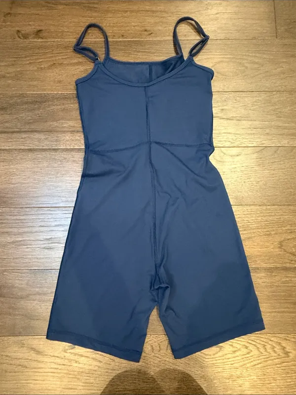 Automet Navy Blue Athletic Romper Unitard Biker Shorts Size XS - C31-065 - Image 4