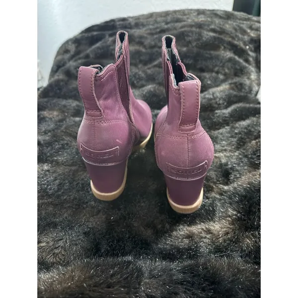 Sorel wedge boots purple 10.5 leather women’s Shoes - Image 3