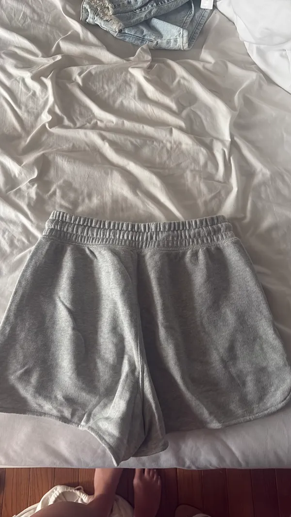 Aerie Grey Lounge Shorts High-Waisted - Image 3