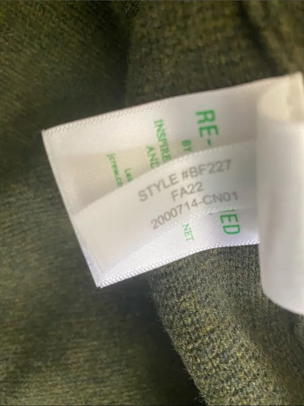 J Crew Olive Army Green Knit Long Sleeve Button Schoolboy Blazer M - Image 6