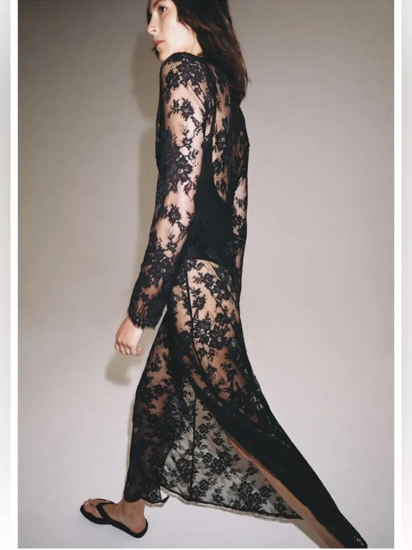 Zara lace long dress. XS-S - Image 9