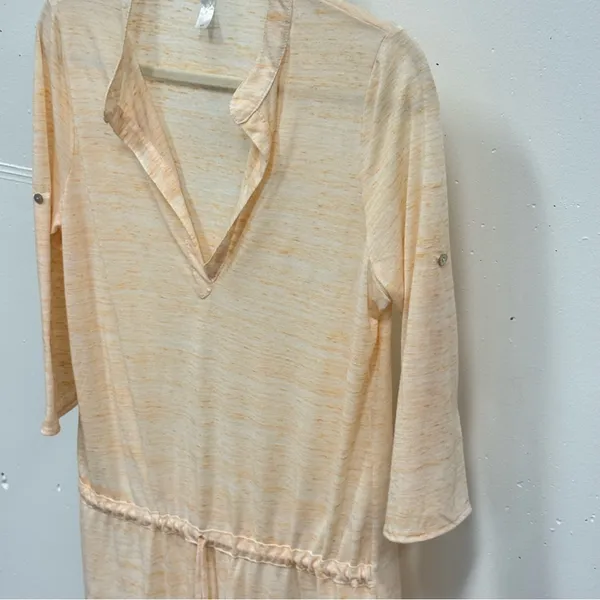 Eberjey Loungewear Pajama Cropped‎ Sleeve Mini Dress Tunic Lightweight Small - Image 5