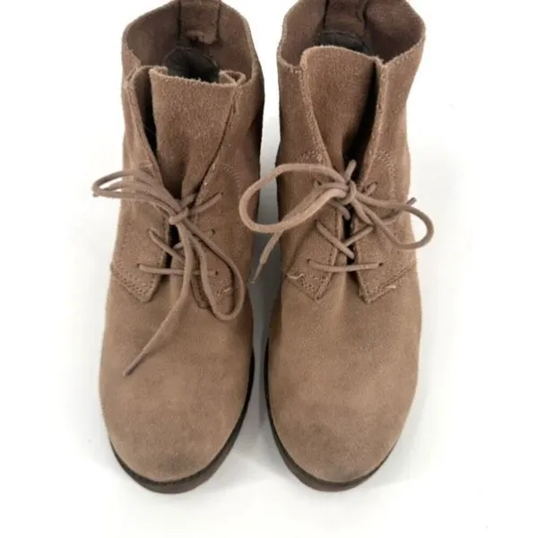 Naturalizer Women's Suede Leather Lace Up‎ N5 Comfort Ankle Boots Brown Size 7 - Image 3