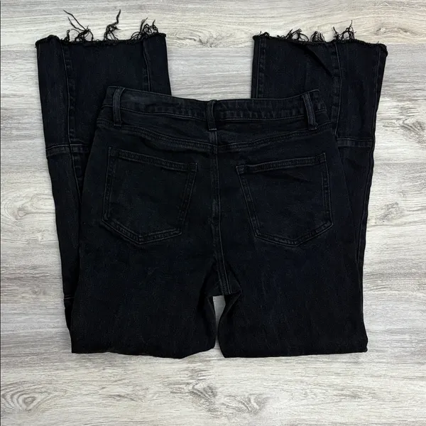 Tinseltown Black Fringe Bottom Flare Women's/Junior's Jeans Size 9 - Image 7