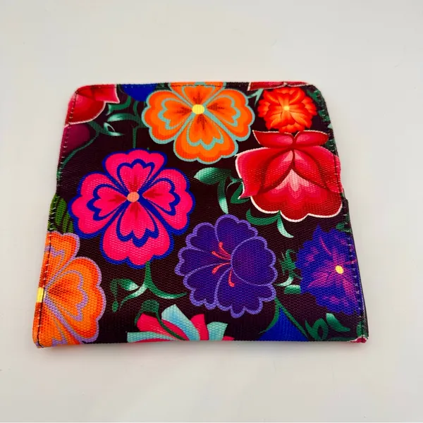 Mexican Vibrant Floral Embroidered Wallet - Image 4