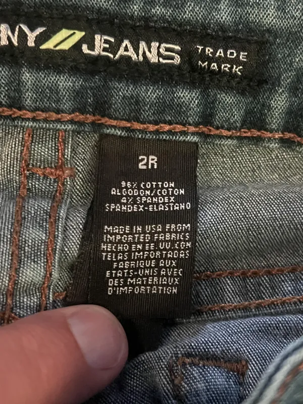 DKNY Jeans Bootcut Jeans Womens 2 Medium Wash Blue Stretch Denim Regular Fit - Image 10