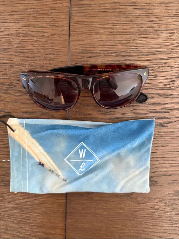 Wanderlust + Co Tortoise Shell Sunglasses with Brown Lenses - Image 2