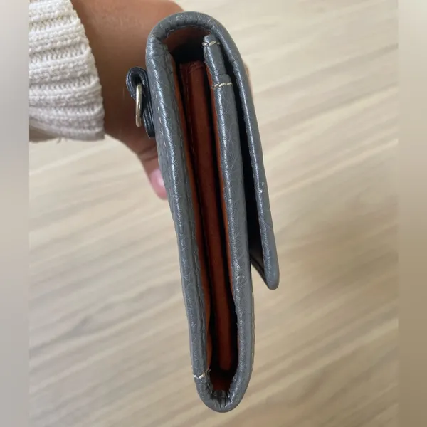 Dooney & Bourke Charcoal Leather Wallet - Image 6
