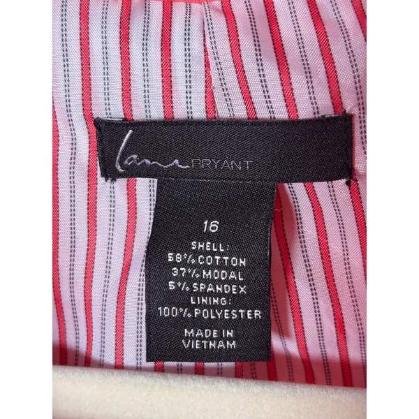 Lane Bryant Blazer Plus Size 16 Coral Pink Single Button Preppy Career - Image 5
