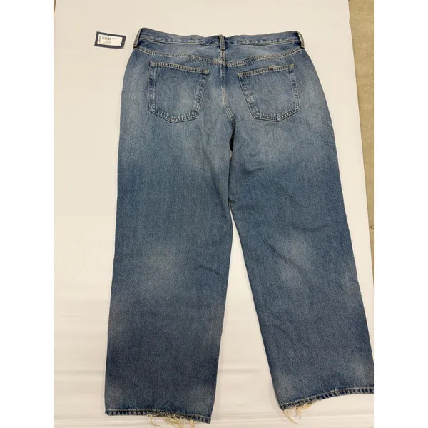 Universal Thread 90s Baggy Jeans size 16 Short Medium Wash Patchwork Distressed - Image 9