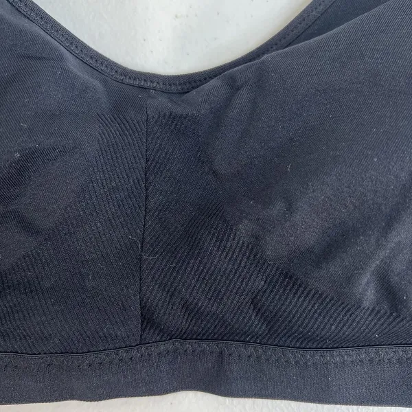 Felina Medium M Bra Seamless Side Smoothing Wireless Removable‎ Padding Black - Image 4