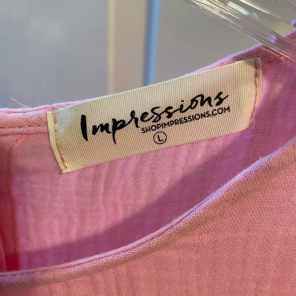 Impressions Boutique Puff Sleeve Dress - Image 4