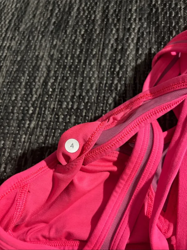 Lululemon Sports Bra Athletic Yoga Pink Size 4 - Image 4