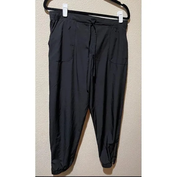 Albion Fit Jogger Pants Womens Size M Black Jetsetters Nylon‎ Stretch - Image 2