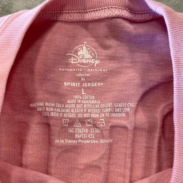 Walt Disney World Pink Gold Spirit Jersey XL Spellout long sleeve tshirt - Image 4
