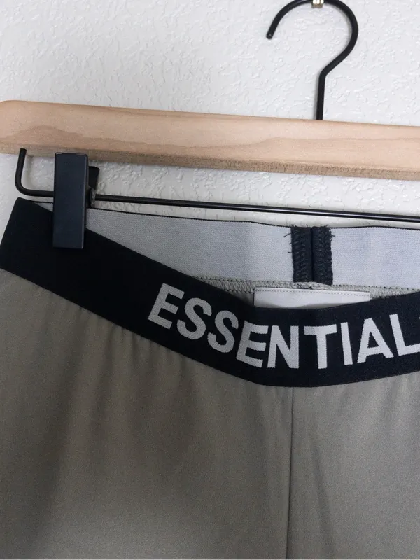 NWT Fear of God ESSENTIALS Biker Shorts XS Charcoal Athletic High Waisted - Image 7