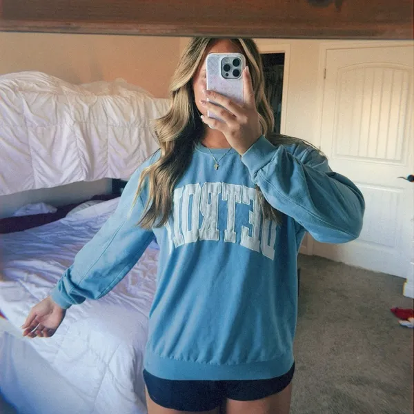 RSQ Tilly’s Blue Crew Neck Sweatshirt - Image 2