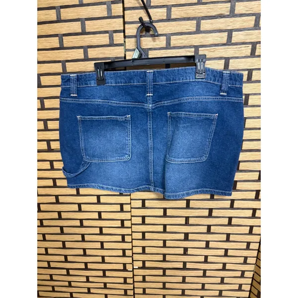 No‎ Boundaries Denim Cargo Mini Skirt Size XL - Image 2