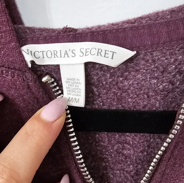 Victoria’s Secret Angel vs Club Sequin Zip Hoodie Purple Medium 2014 - Image 3