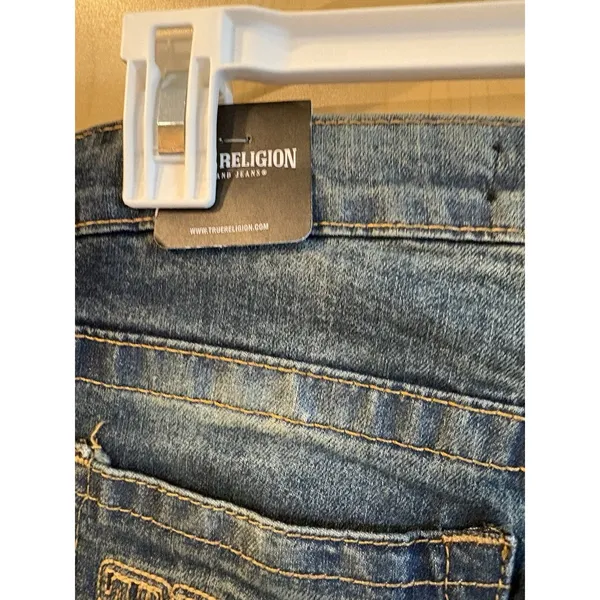True Religion Junior Geno Slim Fit Straight Jeans, Size 14 - Image 5