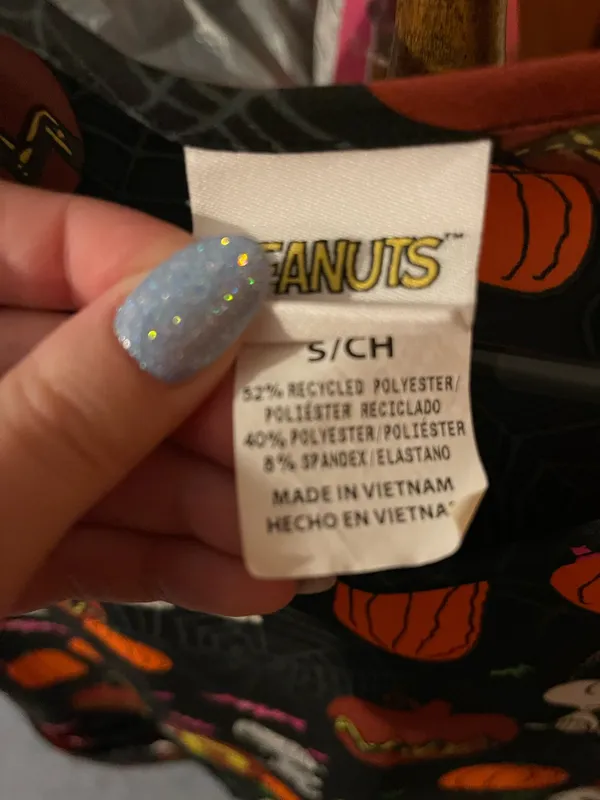 Peanuts Scrub Top Black - Image 2