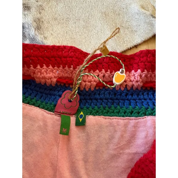FARM RIO Colorful Crochet Knit Shorts Size‎ Medium - Image 4