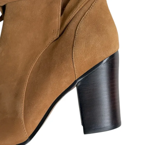 EUC Banana Republic Leather wheeled Split Shaft Boots Brown Size 8 - Image 2