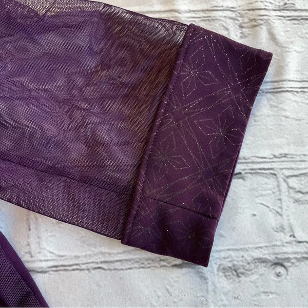 R & M Richards Vintage Open Front Top Duster Sheer Purple Long Sleeve XL Loose - Image 12