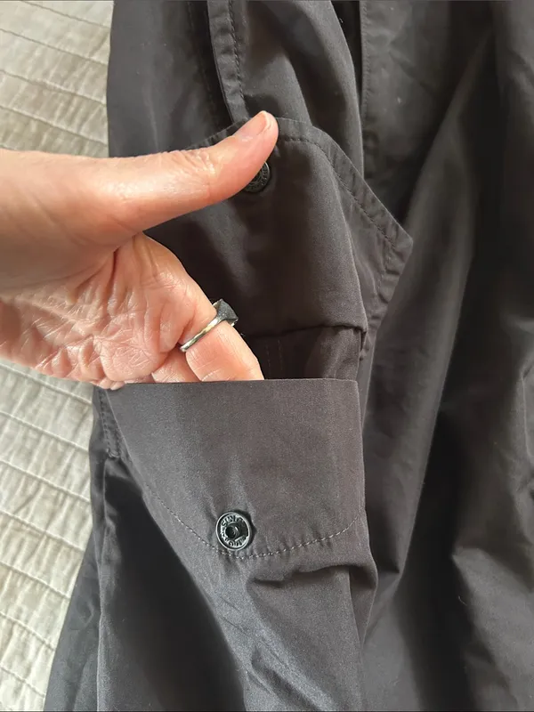 Uniqlo black cotton Wide Parachute Cargo loose baggy skater Pants Size S 27-30 - Image 9