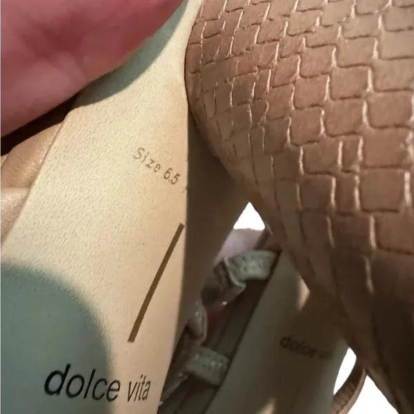 👠 Dolce Vita Patsi Strappy‎ Block Heels Nude 6.5 👠 - Image 6