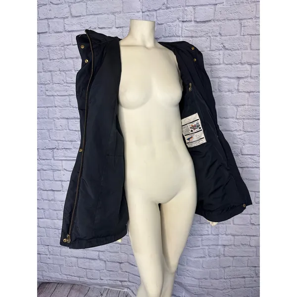Vintage BOGNER Hooded black ladies ski jacket size medium - Image 7