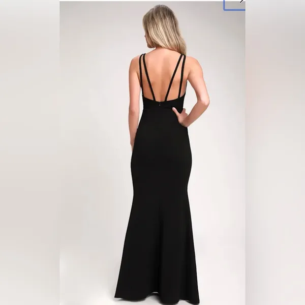 Lulu's Classic Black Maxi Dress - Image 2