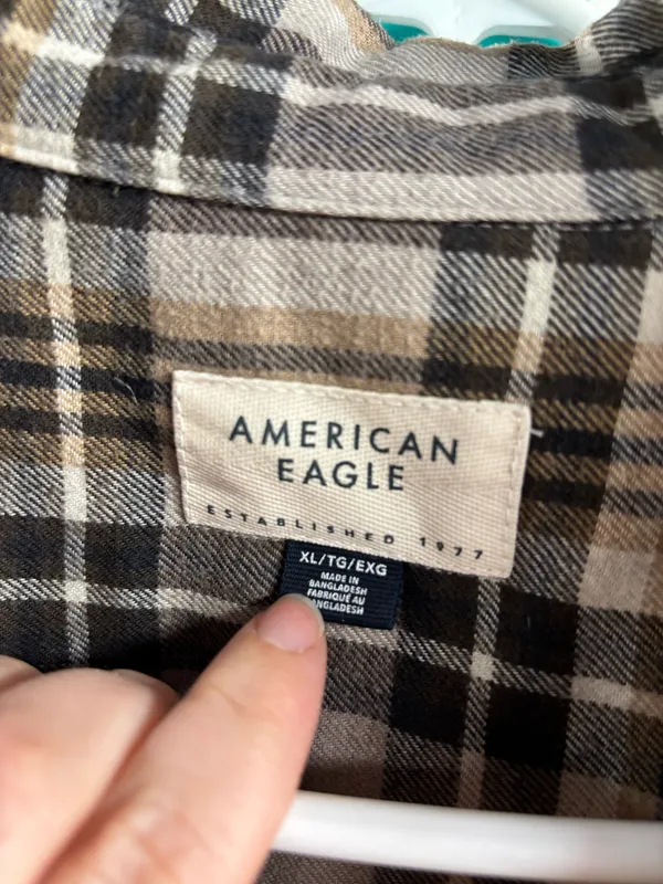 Flannel American Eagle Plaid - Image 3
