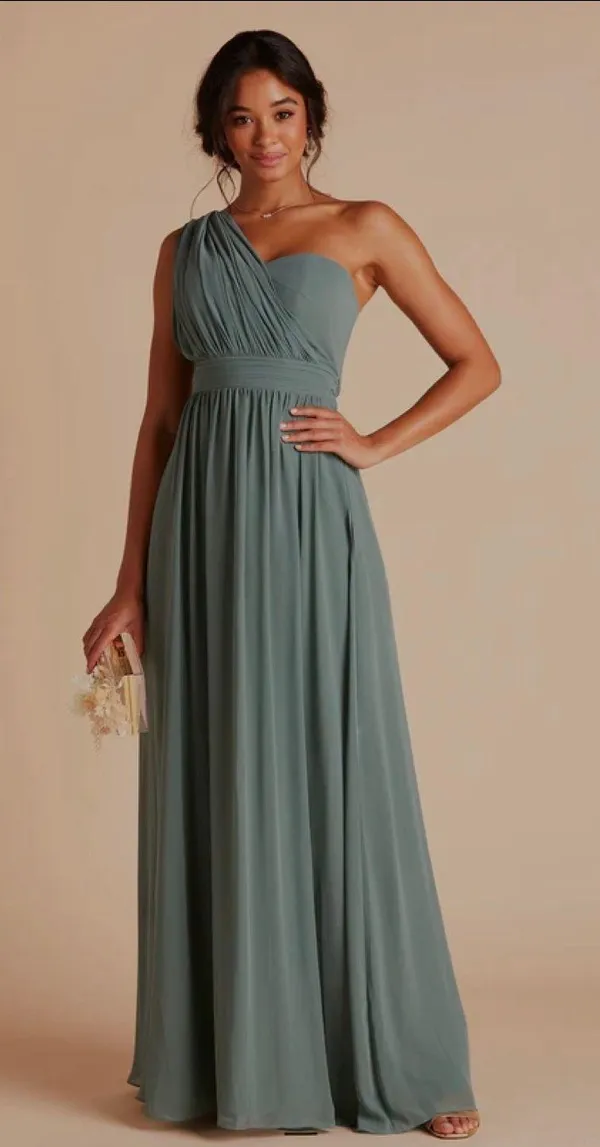 Birdy Grey Convertible Bridesmaid Dress Grace Chiffon Sea Glass - Image 11