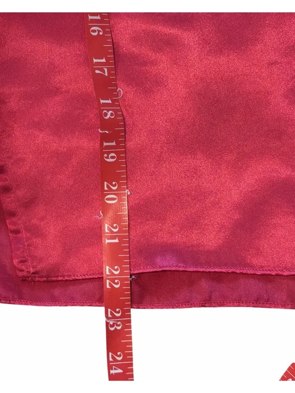 Victoria’s Secret Red VTG ‘80s Gold Label Satin PJ Sleep Shorts Top Set Sz Sm - Image 6