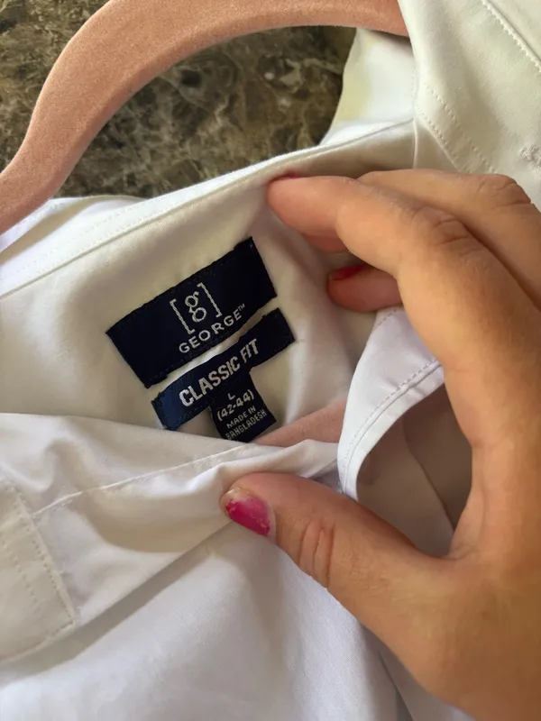 white button up Size L - Image 2