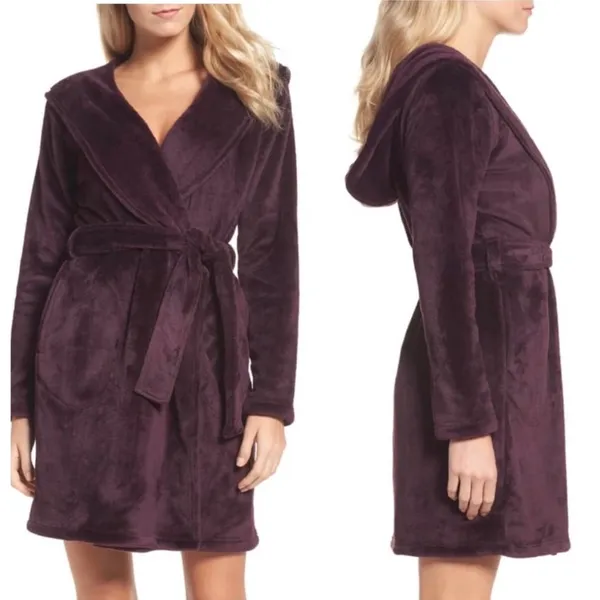 Ugg Miranda Fleece Hooded Robe With Pockets - Image 6