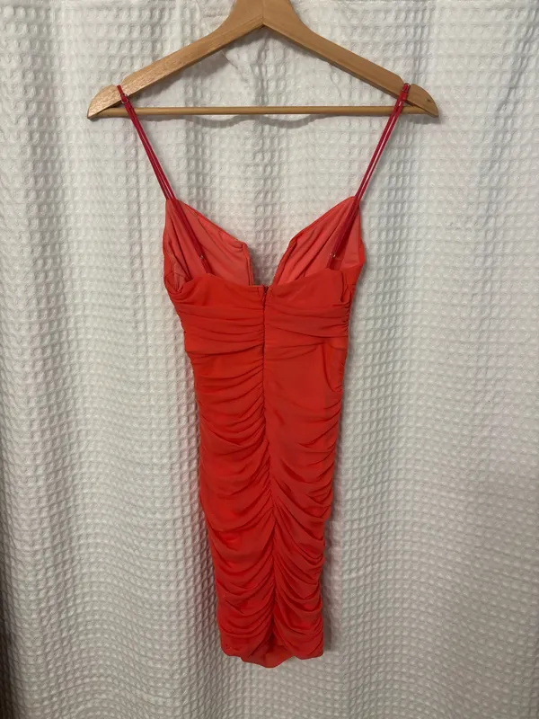 Hello Molly Dress Coral Mini - Image 3