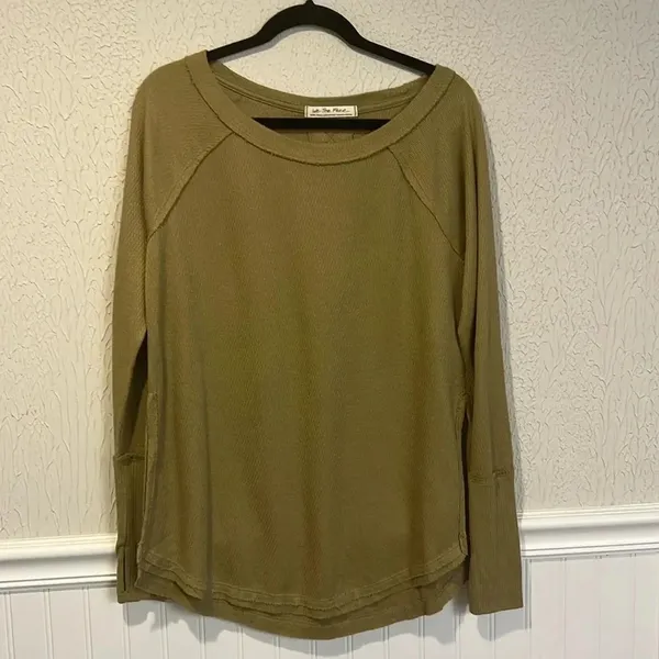 Free People We the Free Snowy Thermal top in Sunstone size XS - Image 4