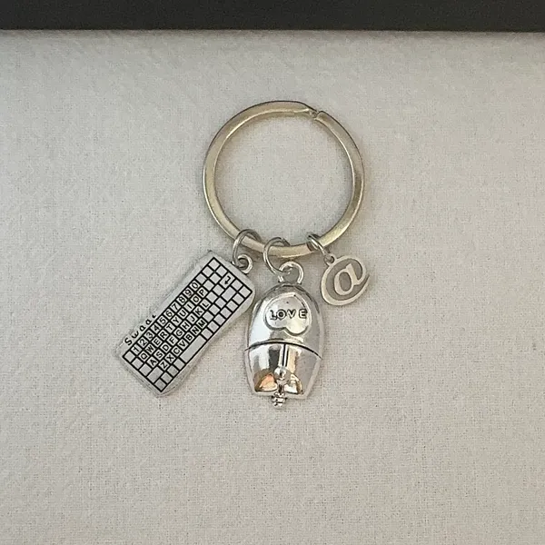 Mouse Keyboard Keychain Charm for Men Women Car Keychain Key Ring Bag Charm - Image 2
