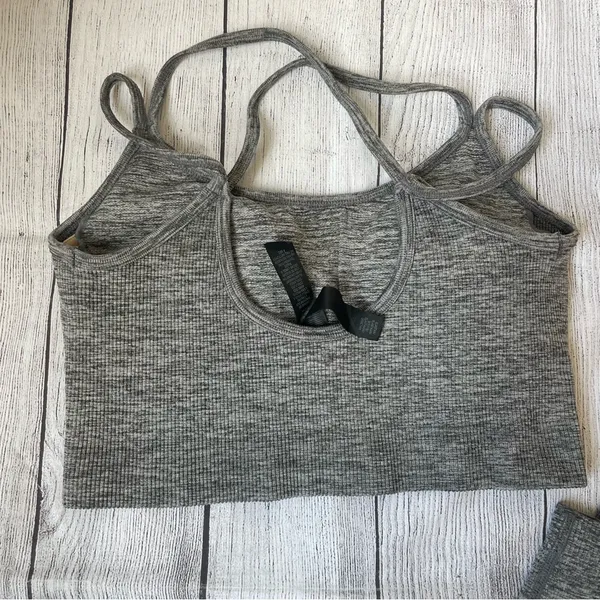 Savage X Fenty SEAMLESS RIB SPORT LOW-IMPACT BRA and legging set - Image 8