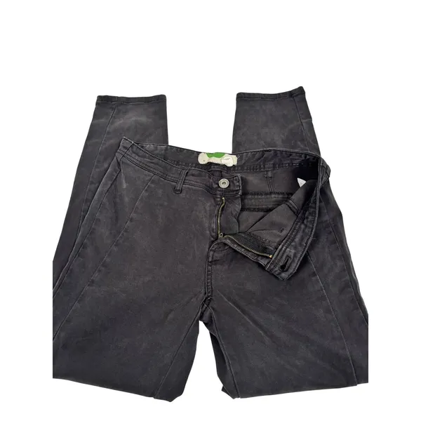 Anthropologie A View From The West‎ Black Button Ankle Straight Leg Pants 28 - Image 5