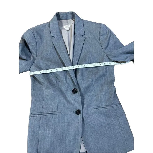 J. Crew Factory Women’s Lightweight Wool Blend Gray Suit Blazer F3731 size 2‎ - Image 11