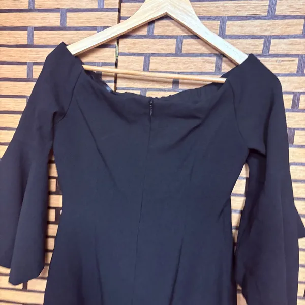 Chelsea28 Black Off Shoulder Dress Size 6‎ - Image 3