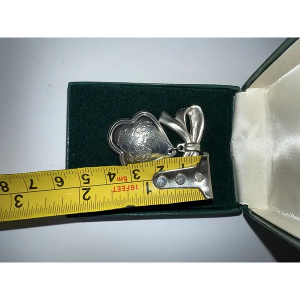 VTG Kirk Stieff March Flower Of Month‎ Pin Brooch Jonquil Pewter Dangle NOS Box - Image 4